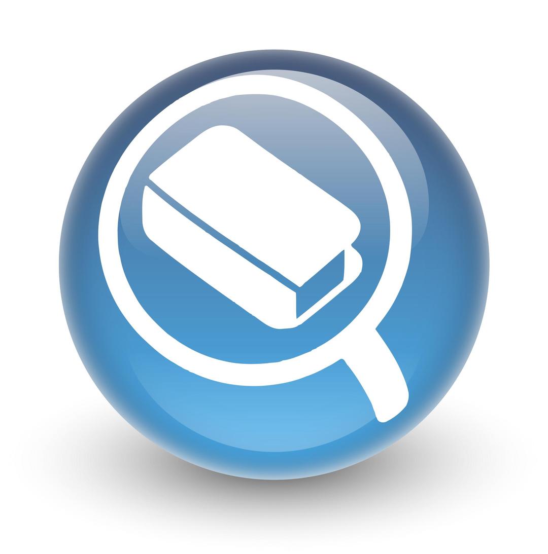 Glossy Search Icon for OPAC png transparent
