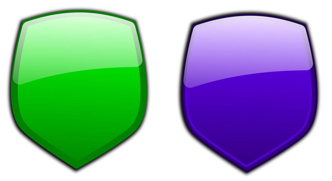 Glossy shields 9 png transparent