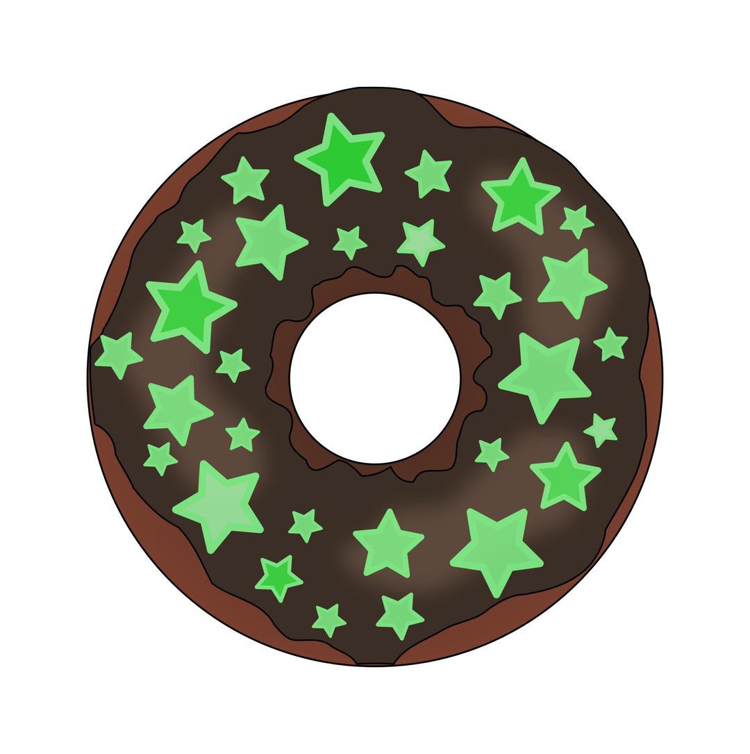 Glow in the Dark Donut png transparent