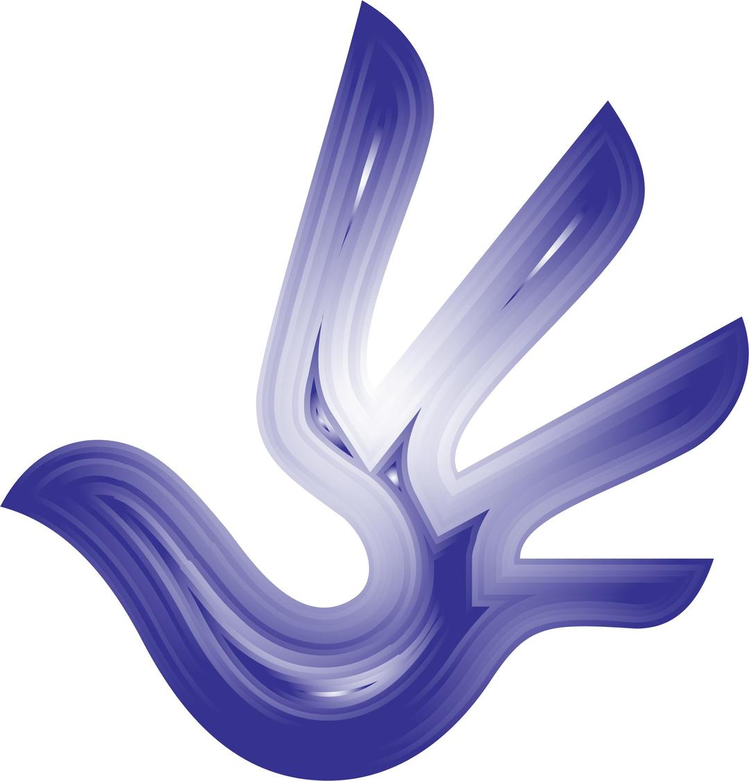 Glowing  Dove Hand png transparent