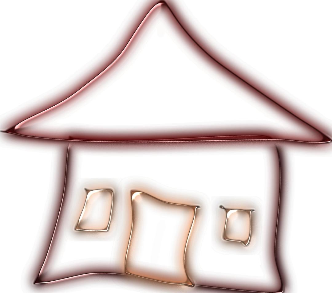Glowing Home png transparent