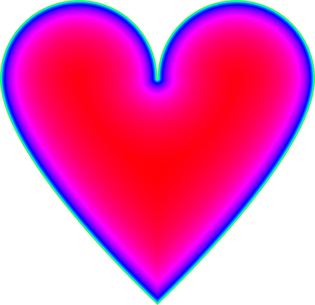 Glowing Traditional Heart png transparent