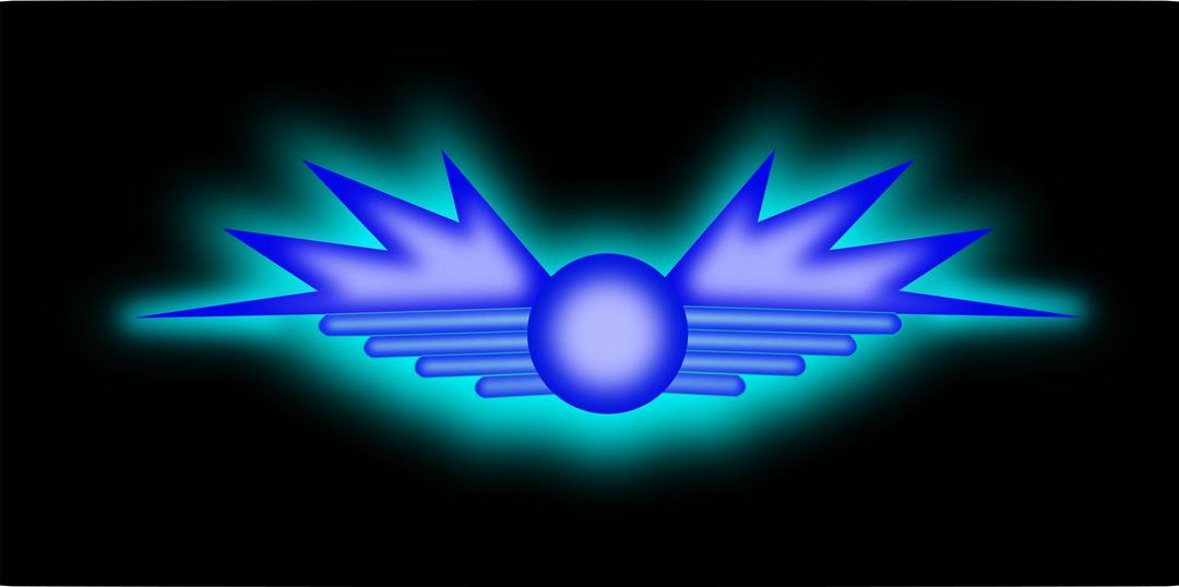 Glowing Wing Symbol png transparent