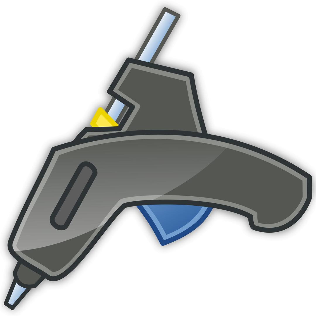 Glue Gun Tango Icon With Shadow png transparent