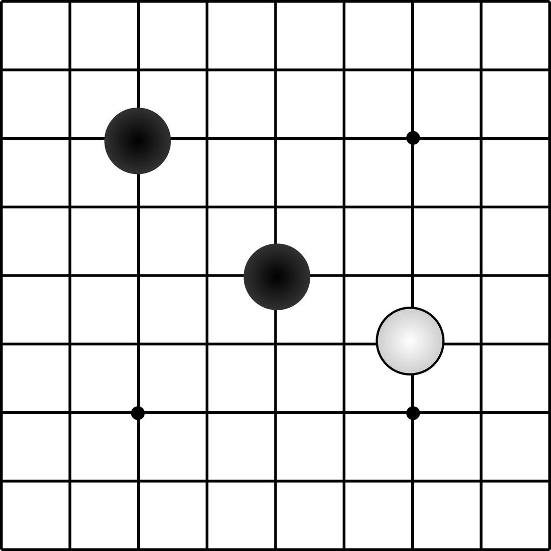 Go Board 9 x 9 With Stones png transparent