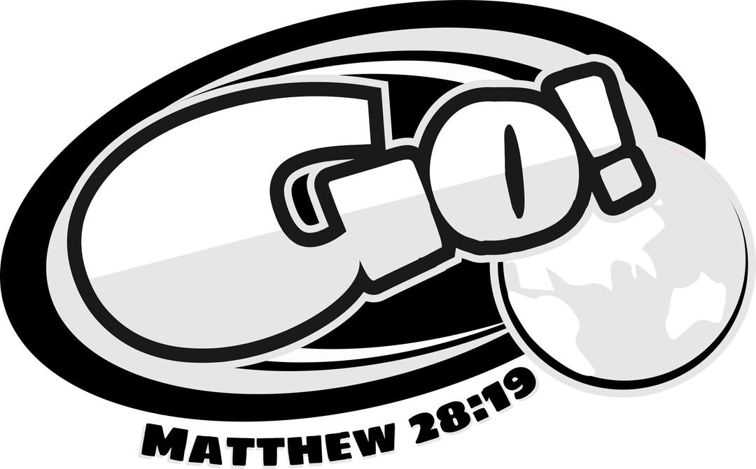 Go Logo - Matthew 28:19 - Monochrome png transparent