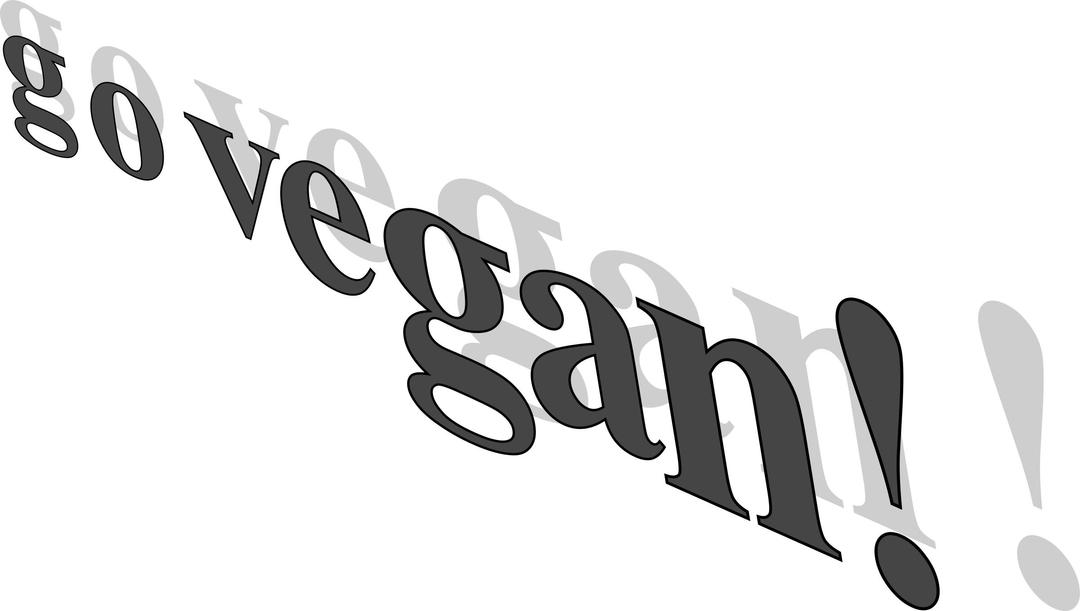 go vegan! png transparent