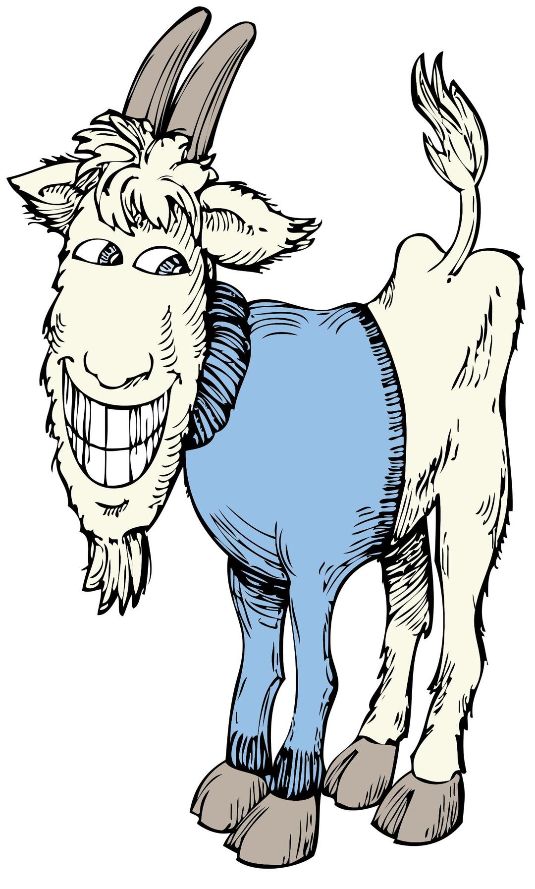 goat in a sweater png transparent