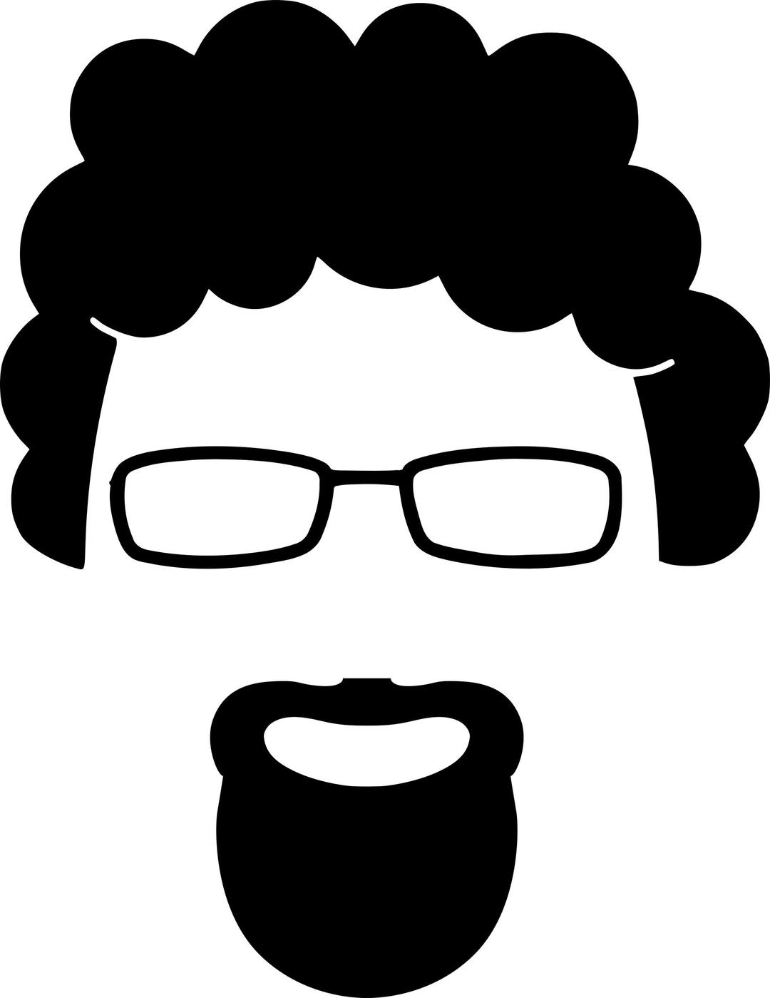 Goatee silhouette png transparent