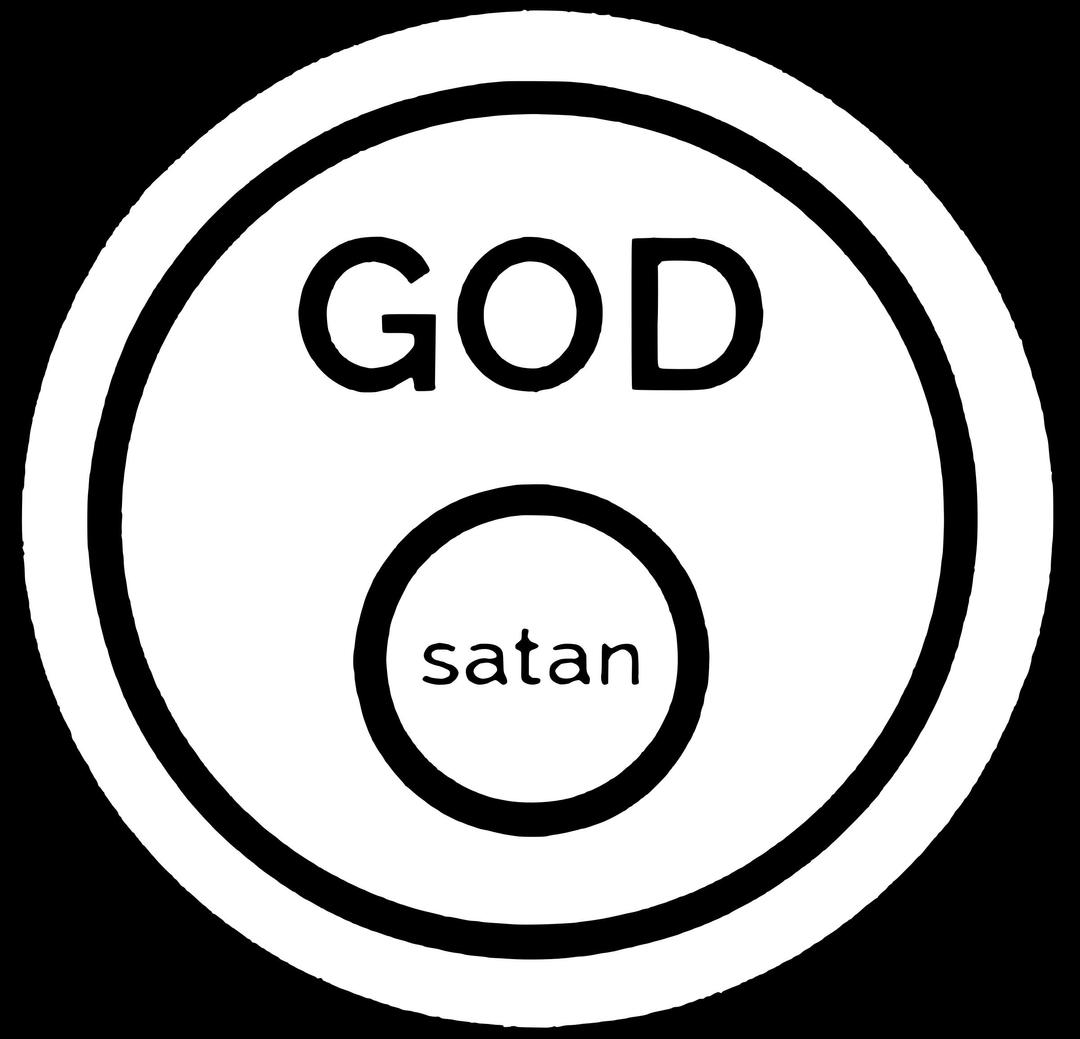 God vs Satan png transparent