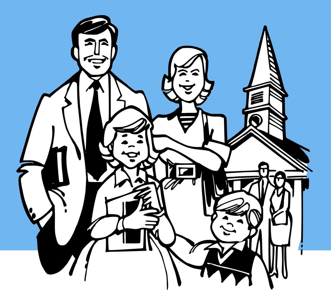 Going to Church png transparent
