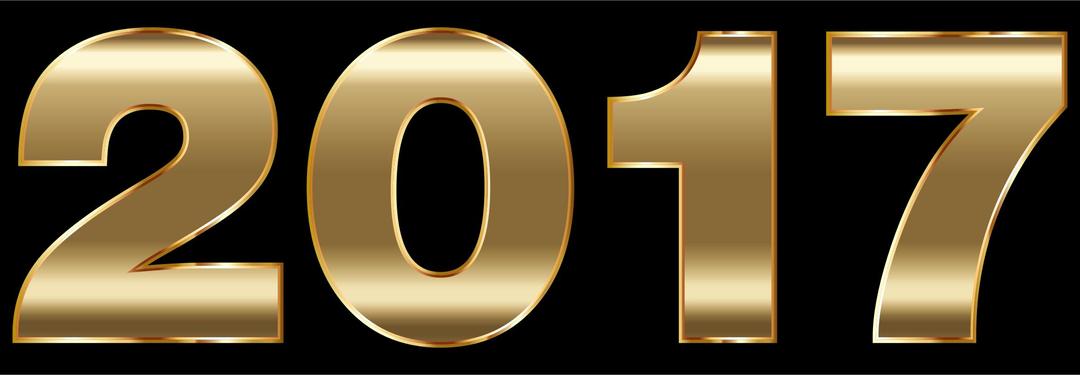 Gold 2017 Typography 2 png transparent