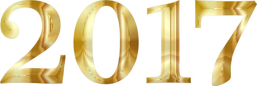 Gold 2017 Typography No Background png transparent