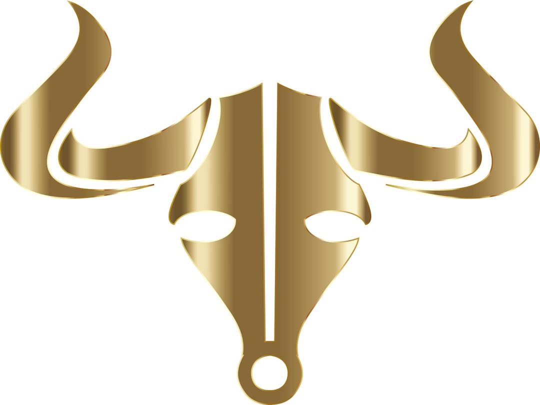 Gold Bull Icon No Background png transparent