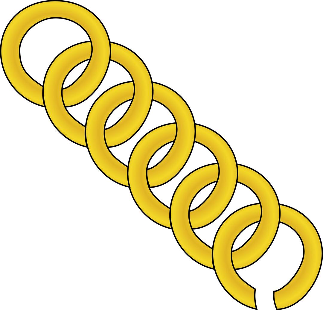 gold chain of round png transparent