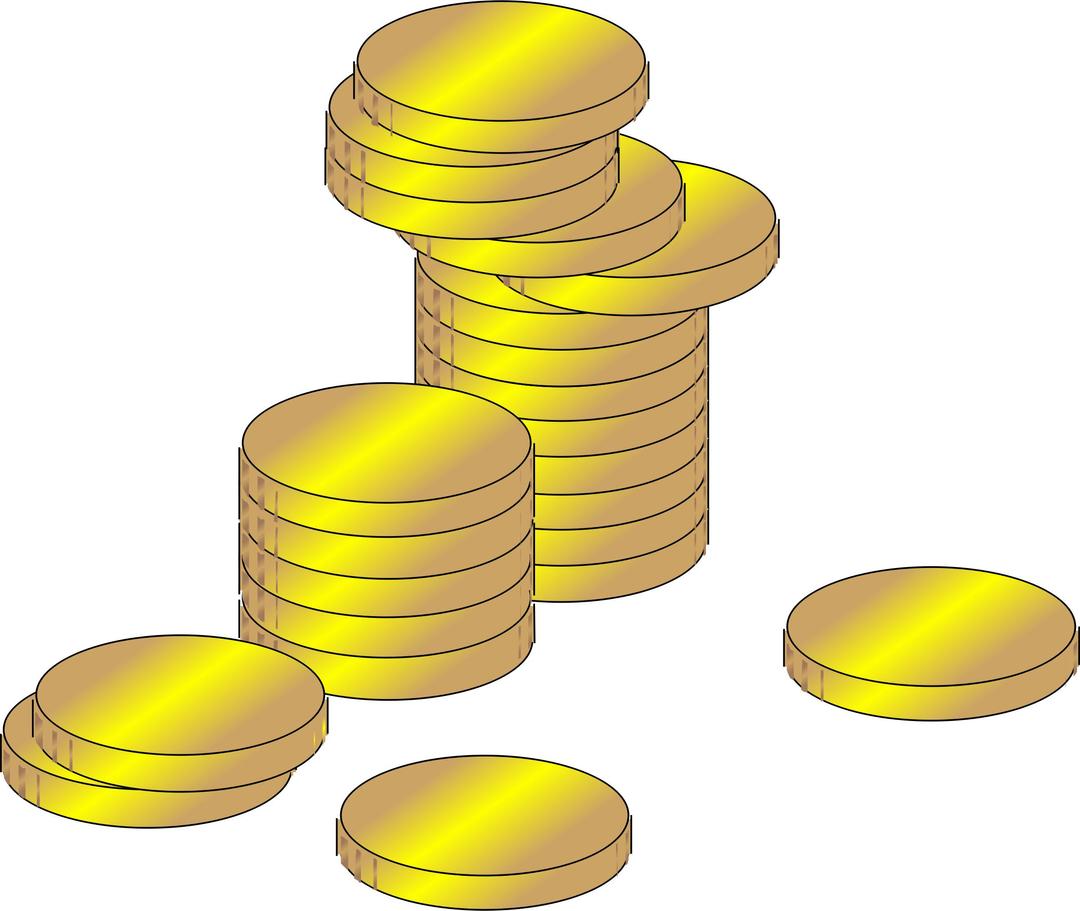 gold coins png transparent
