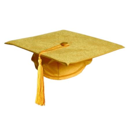 Gold Colour Graduation Hat png transparent