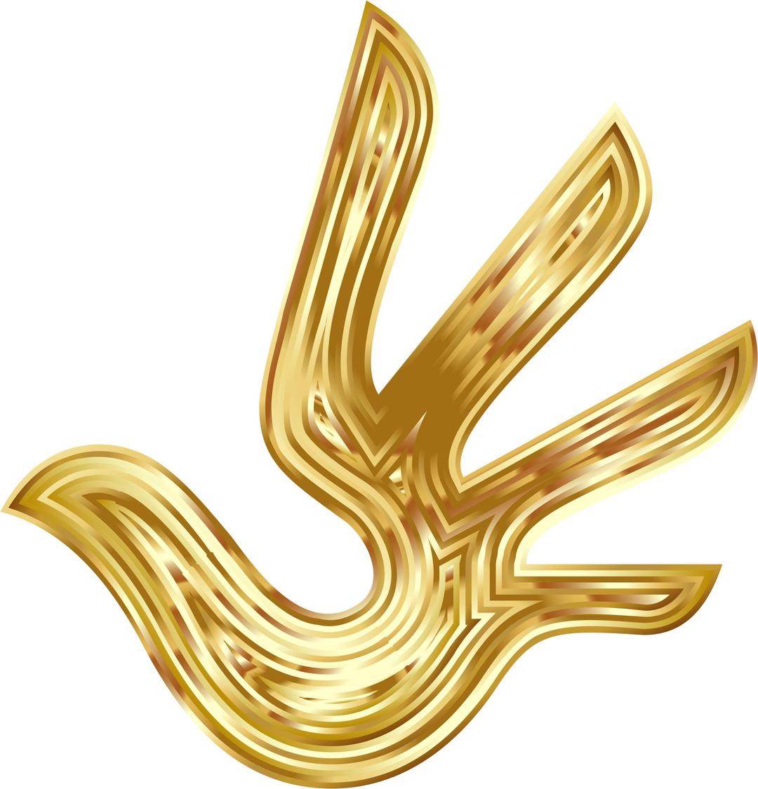Gold Dove Hand png transparent