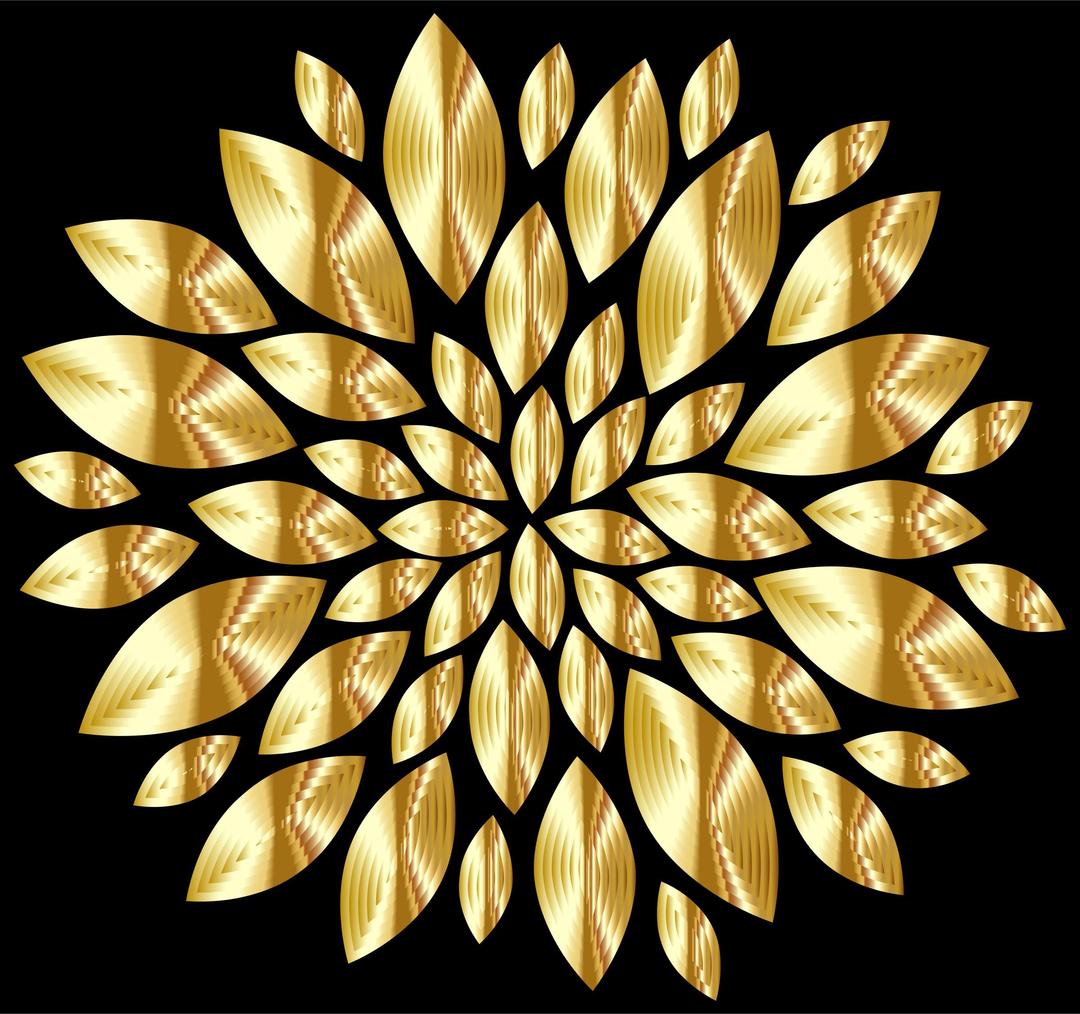 Gold Flower Petals With Background png transparent
