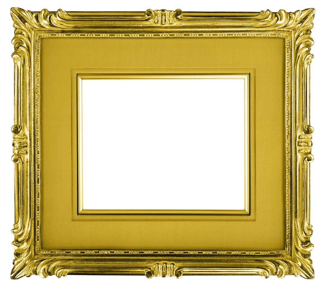 Gold Frame Landscape png transparent