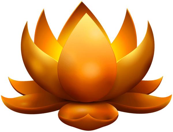 Gold Lotus Diwali png transparent