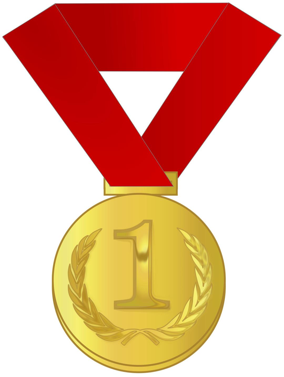 Gold medal / award png transparent