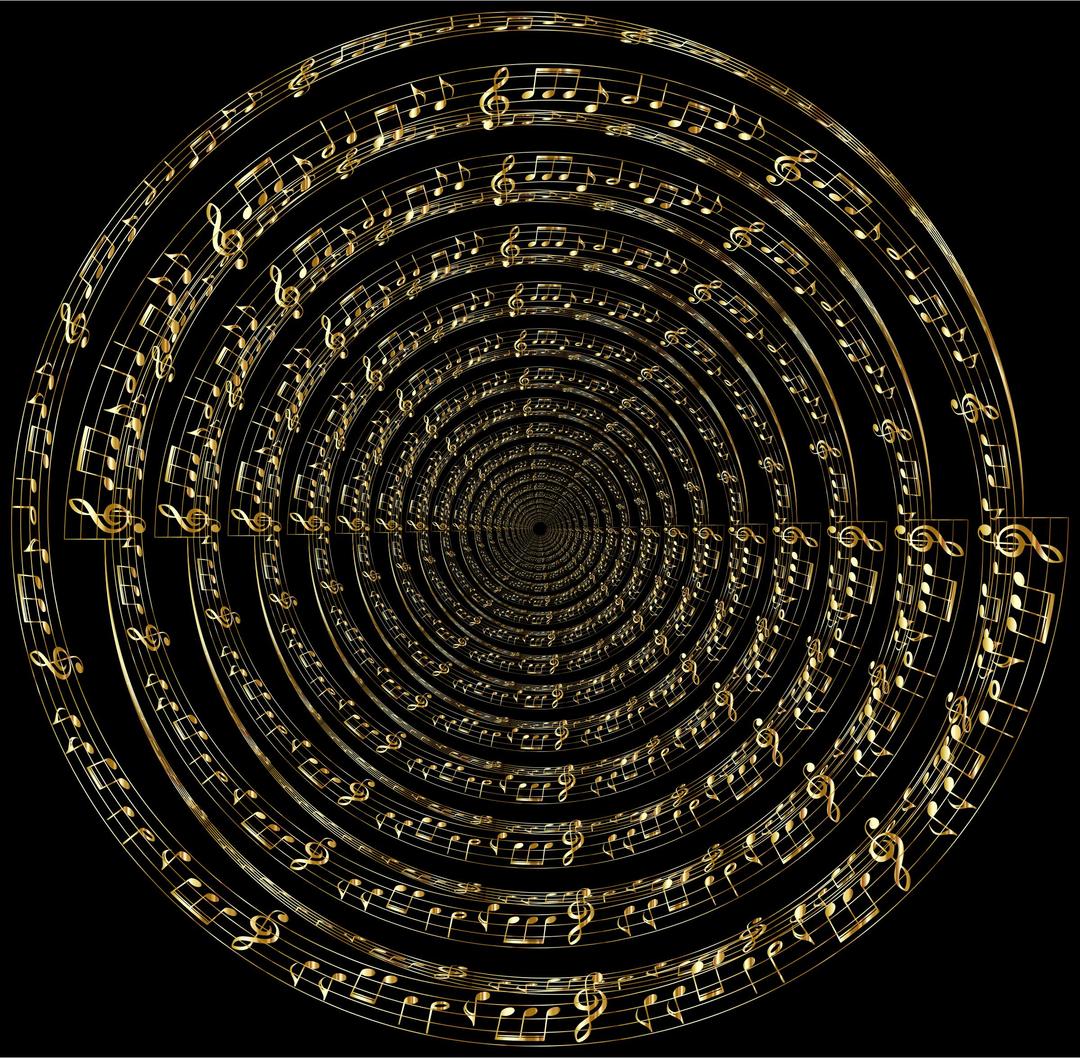 Gold Musical Maelstrom 4 png transparent