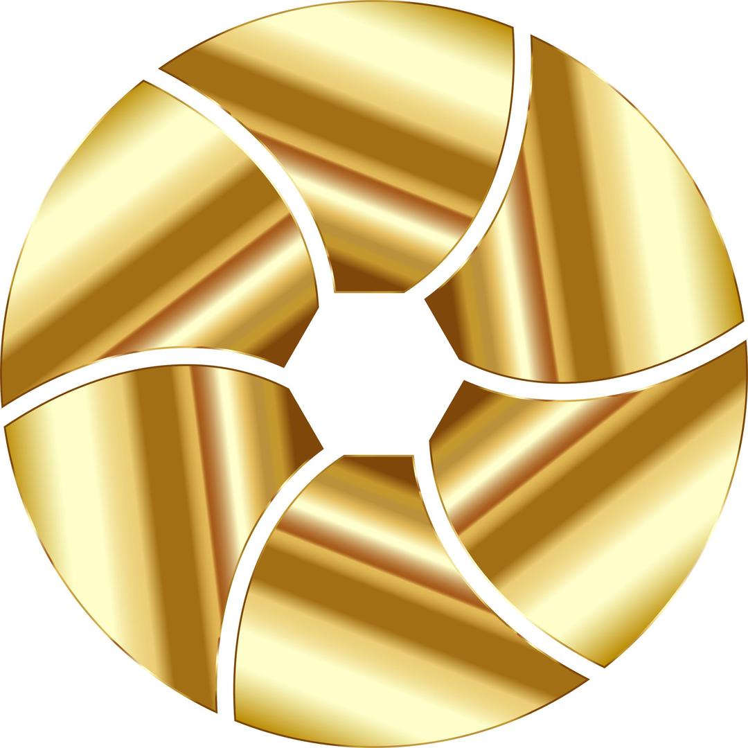 Gold Shutter Icon png transparent
