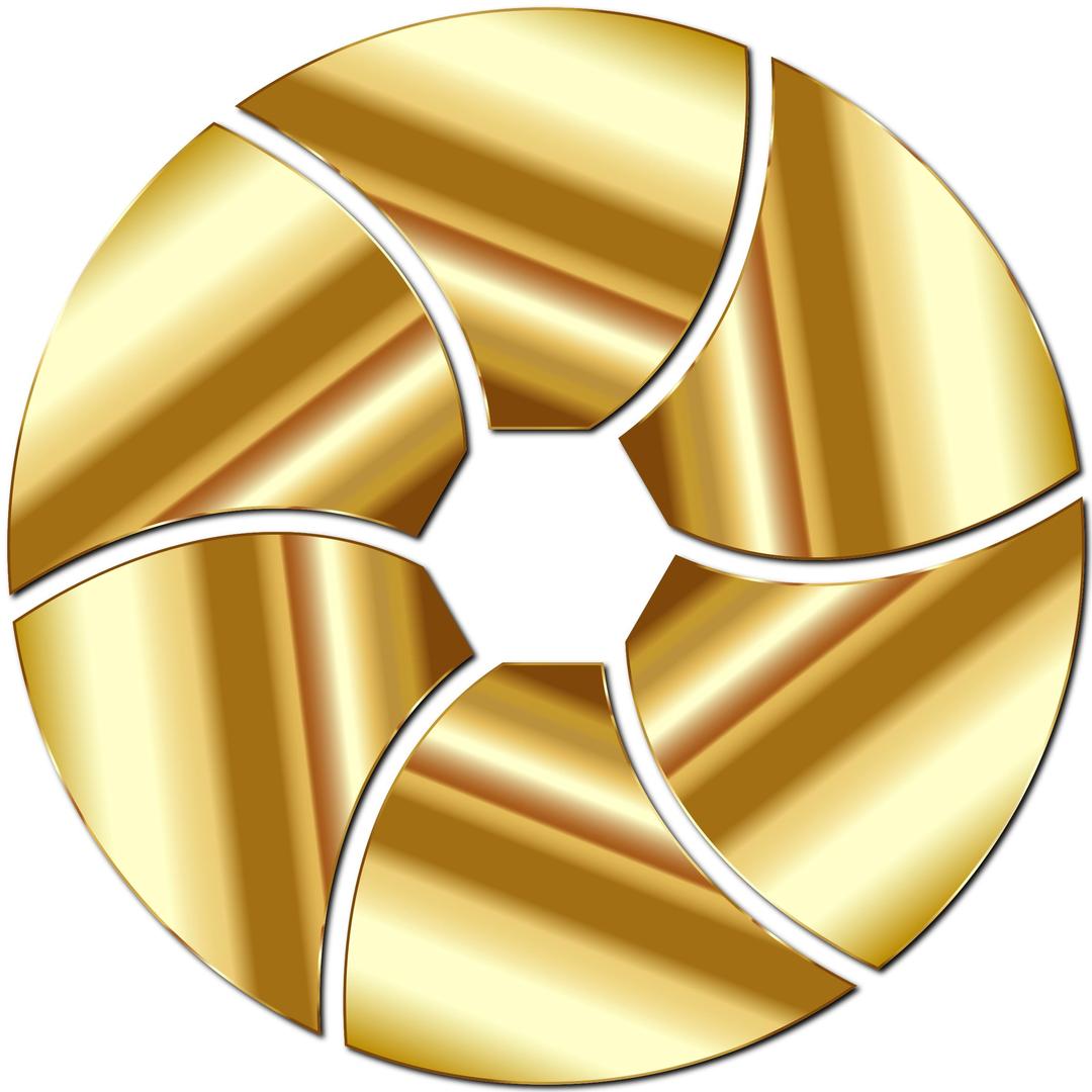 Gold Shutter Icon Enhanced png transparent
