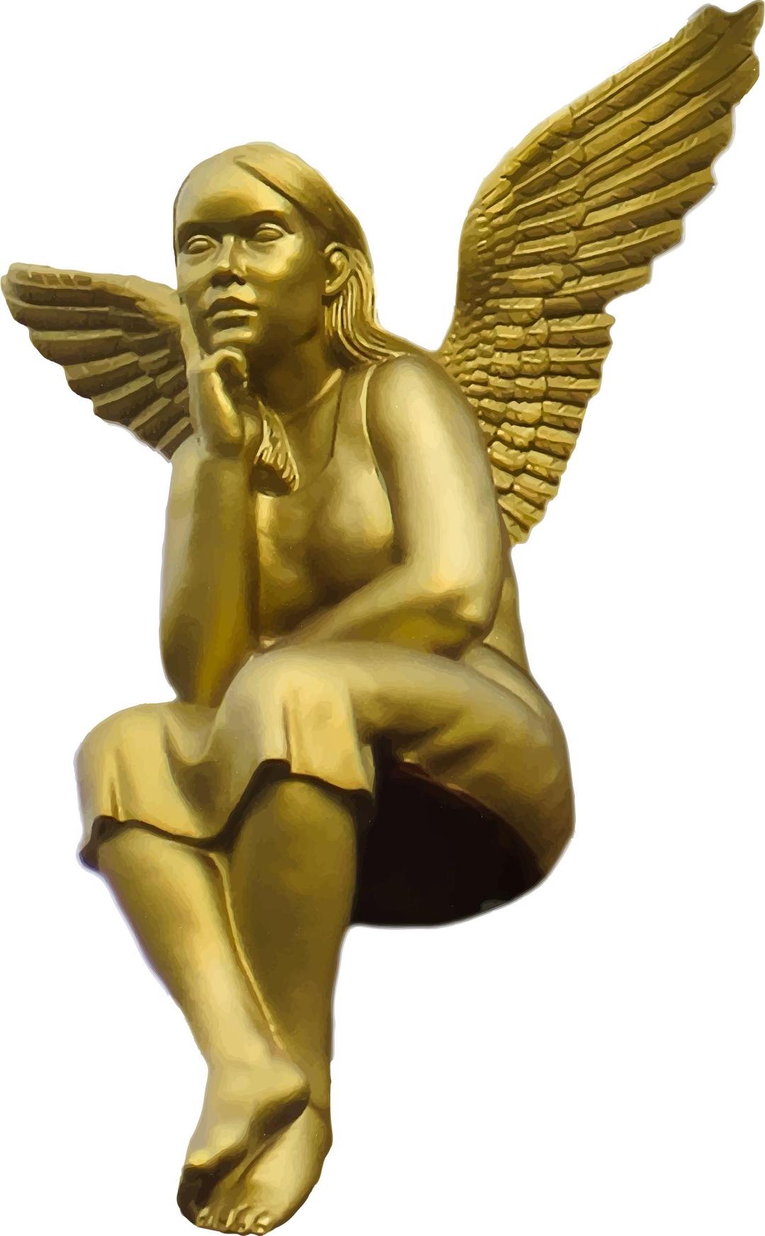 Golden Angel png transparent