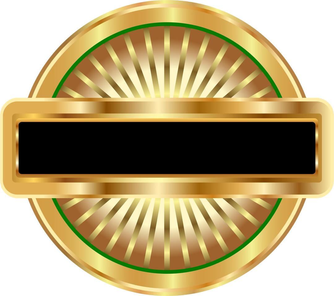 Golden Badge png transparent