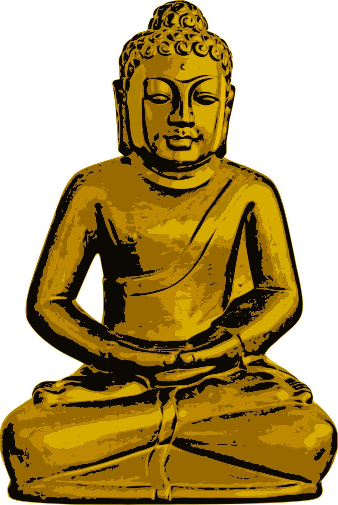 Golden Buddha png transparent