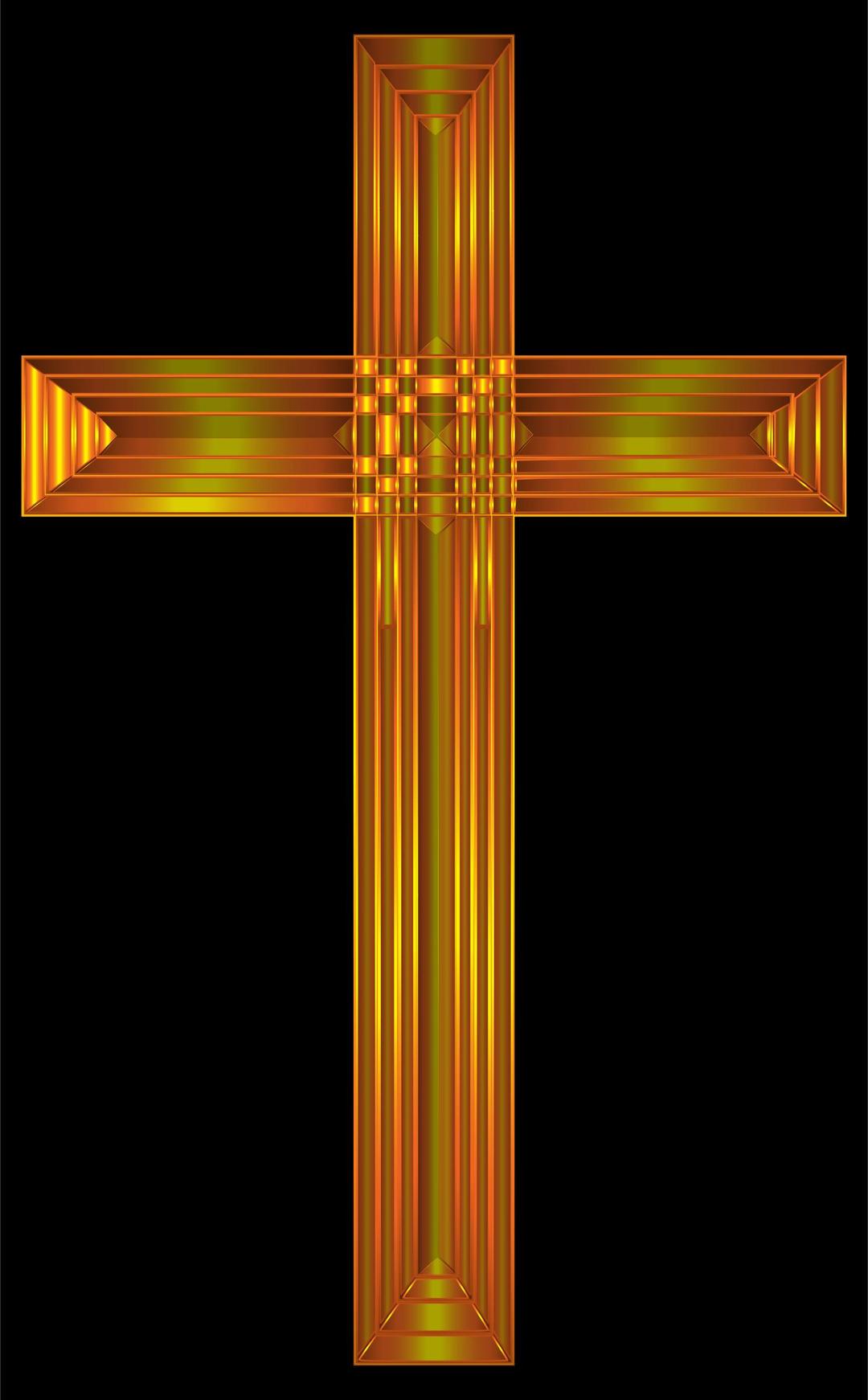 Golden Cross png transparent
