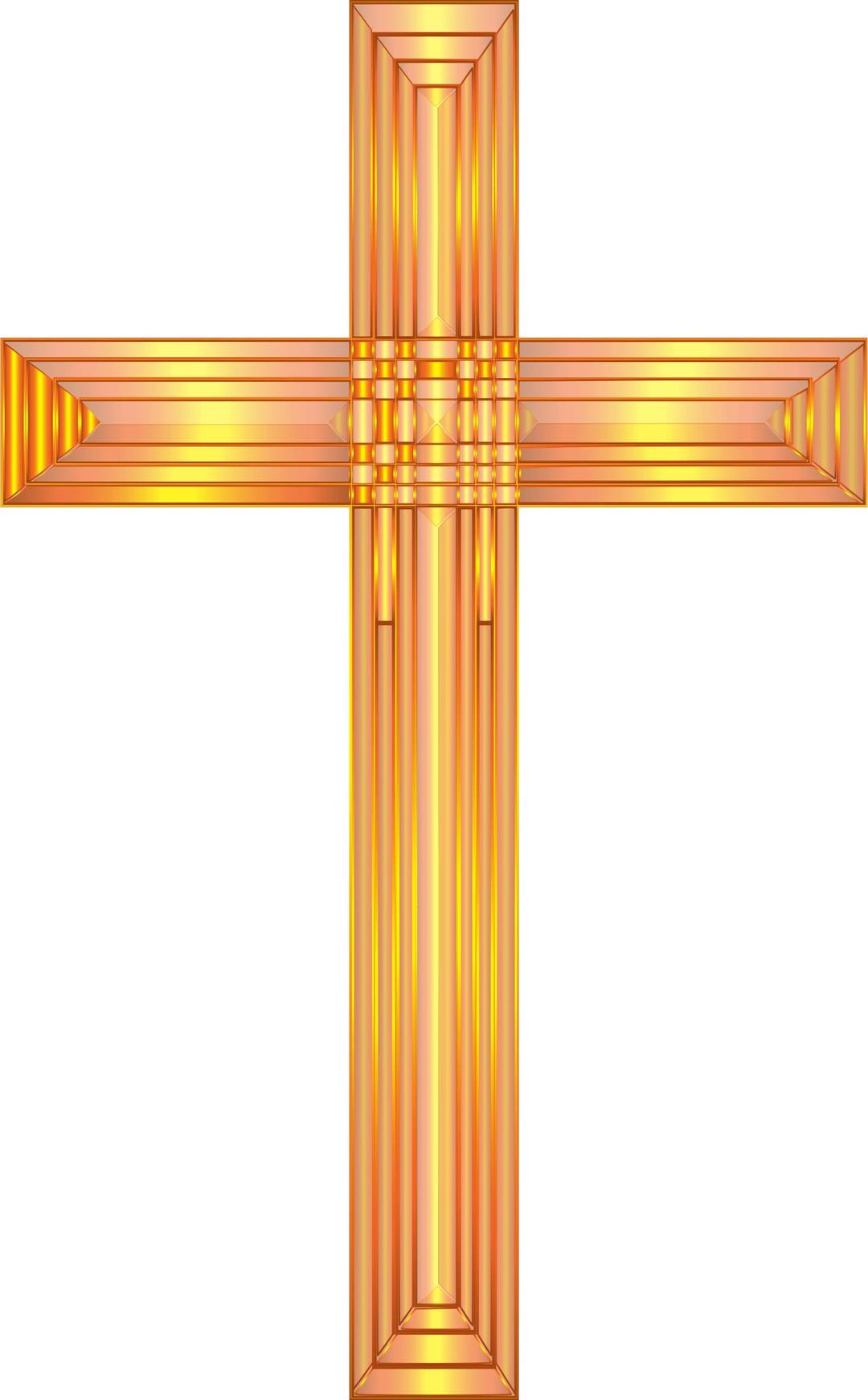 Golden Cross No Background png transparent