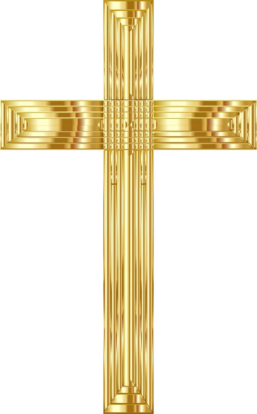 Golden Cross Variation 2 png transparent