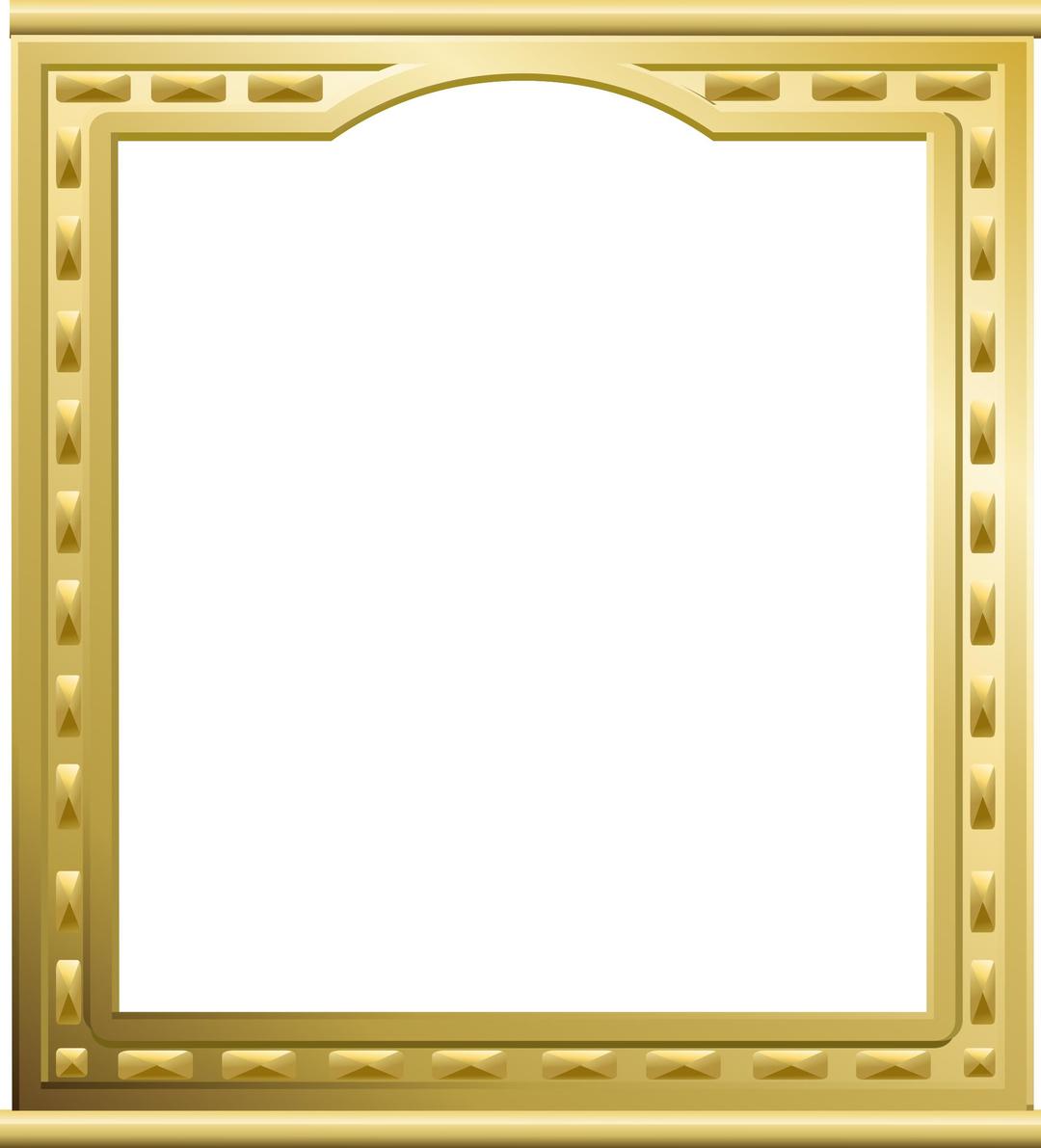 Golden frame png transparent