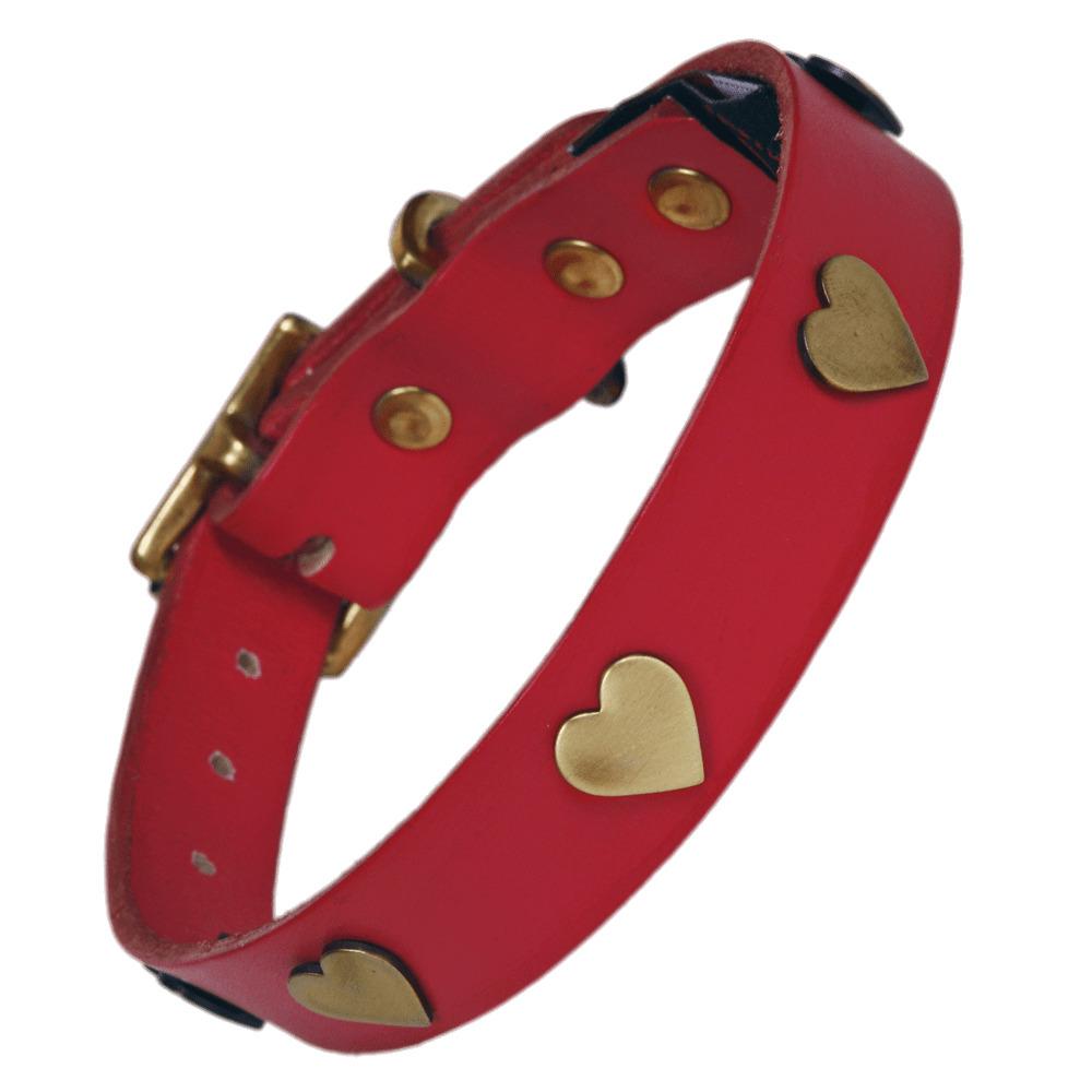 Golden Hearts Dog Collar png transparent