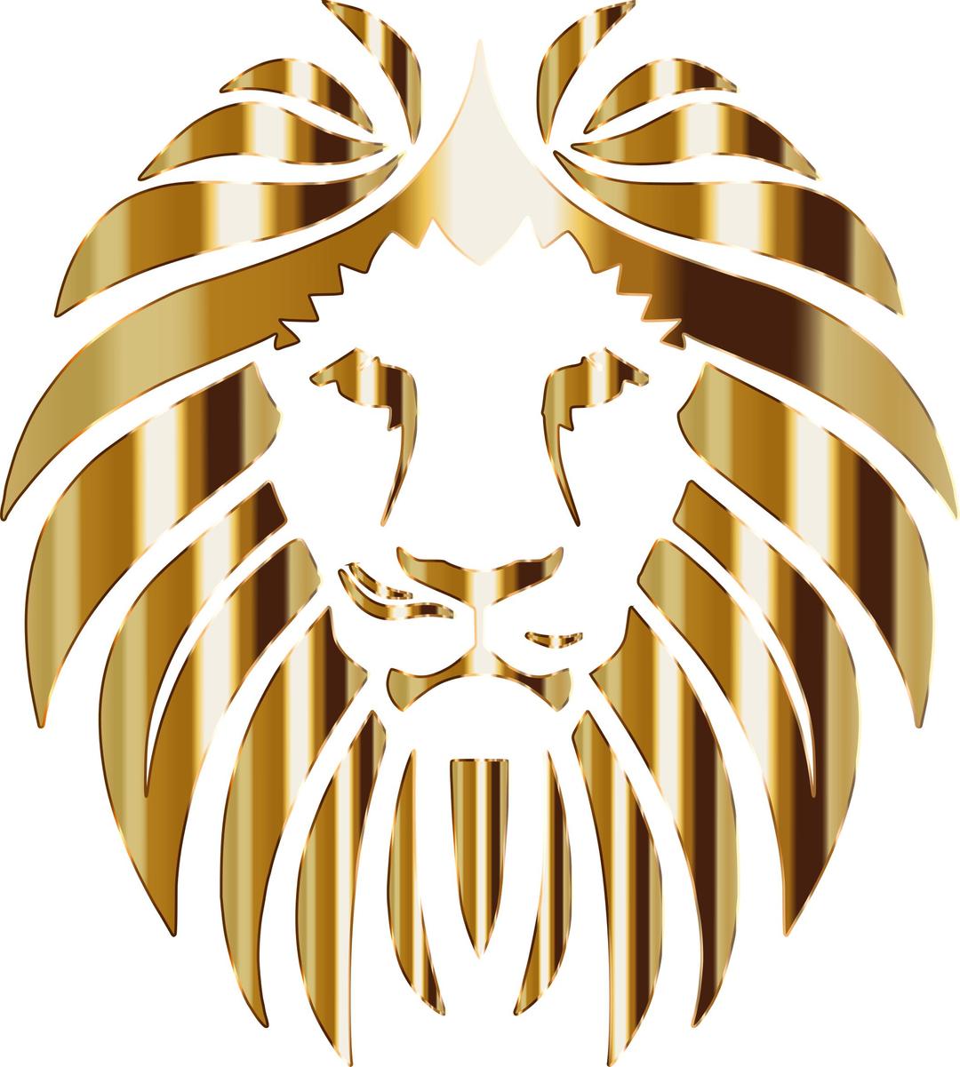 Golden Lion 3 No Background png transparent