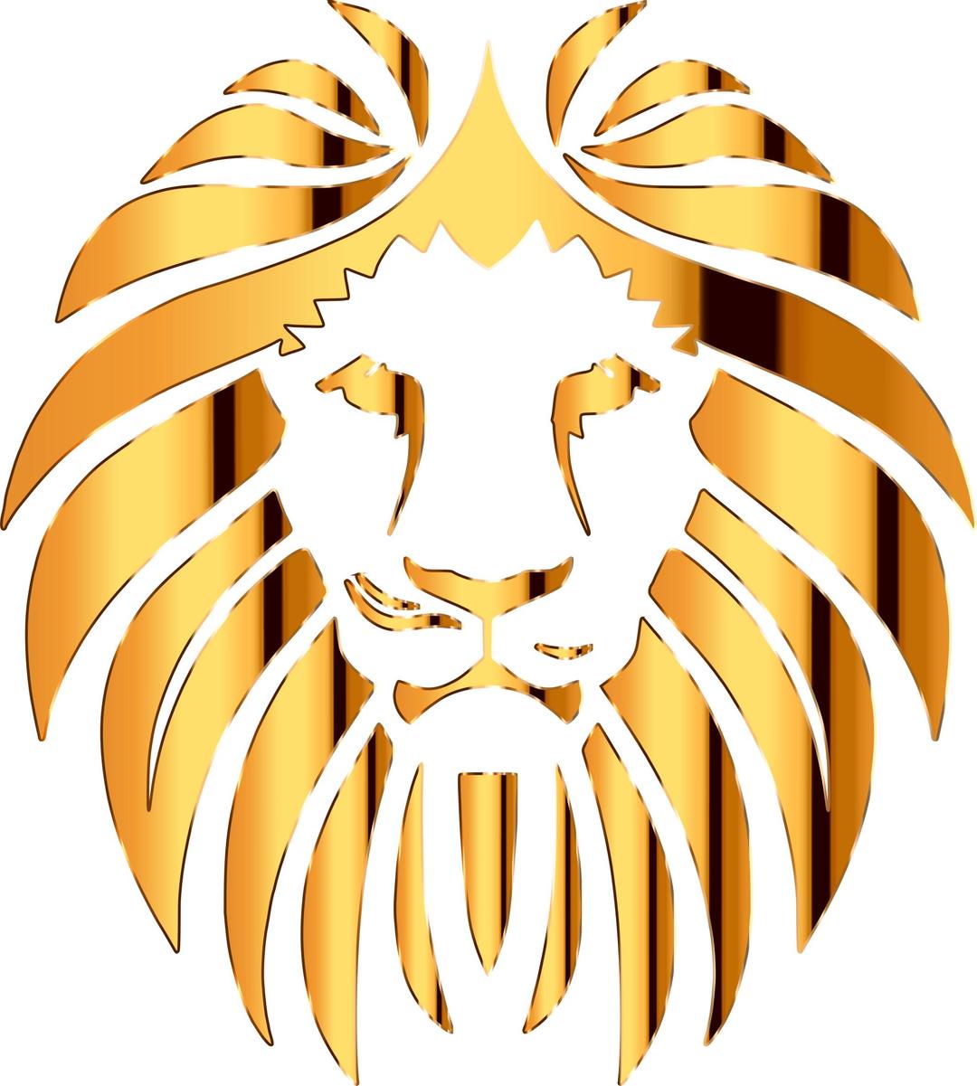 Golden Lion 4 No Background png transparent