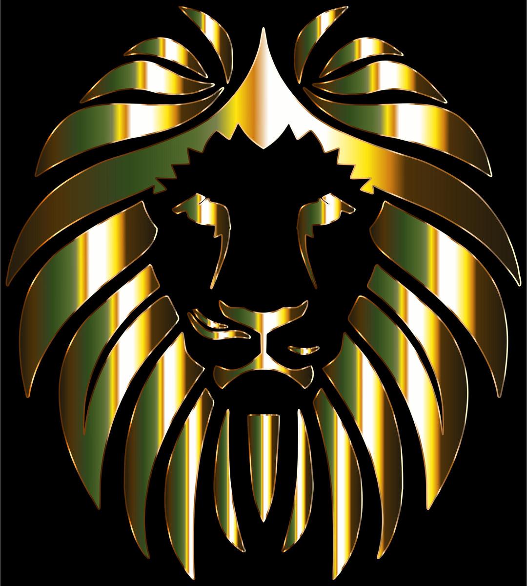 Golden Lion 6 png transparent