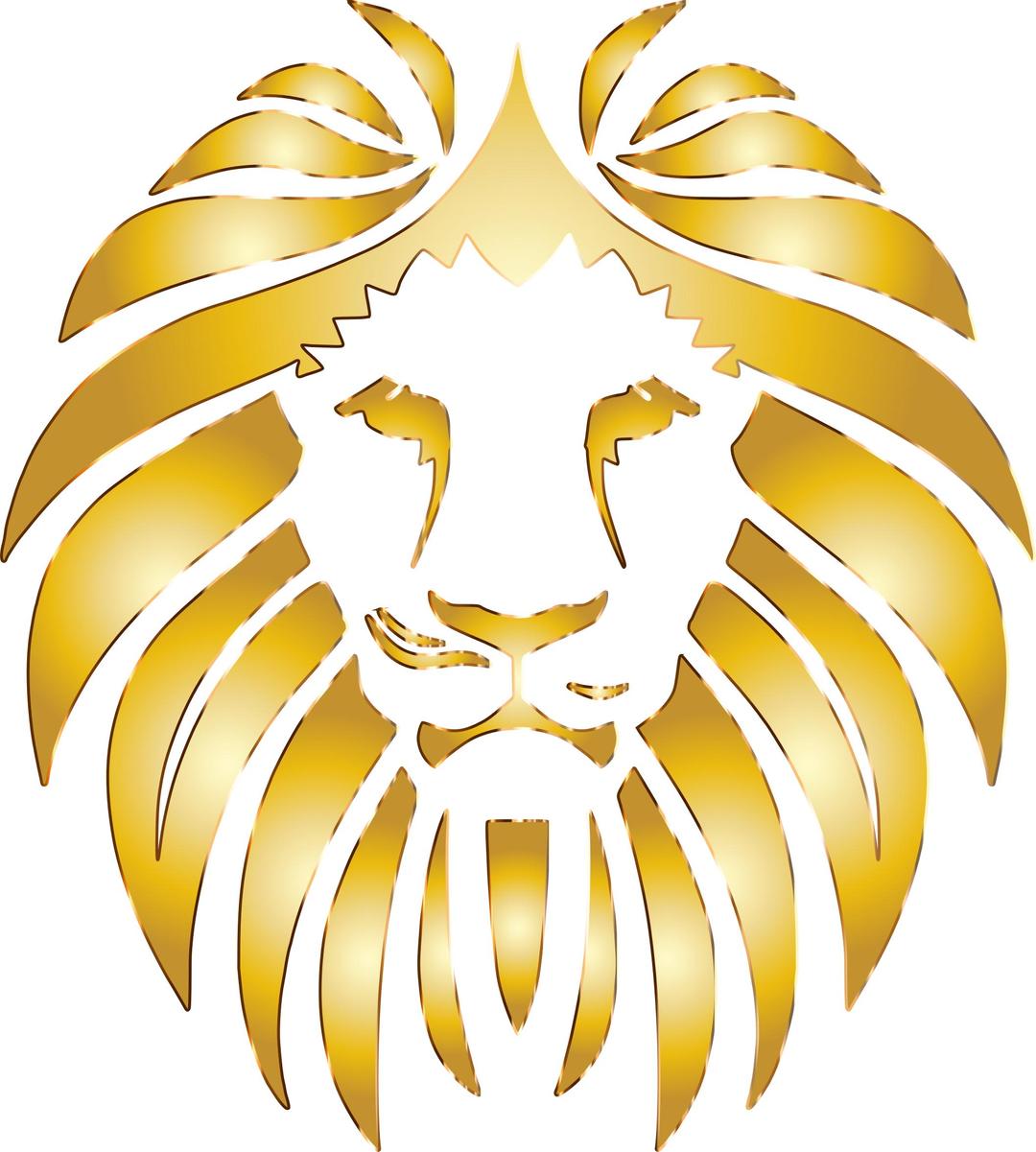 Golden Lion 8 No Background png transparent
