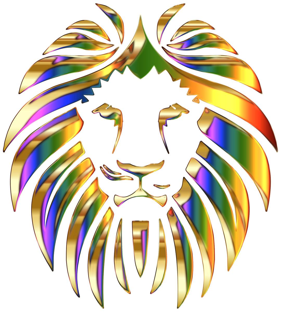 Golden Lion Enhanced No Background png transparent