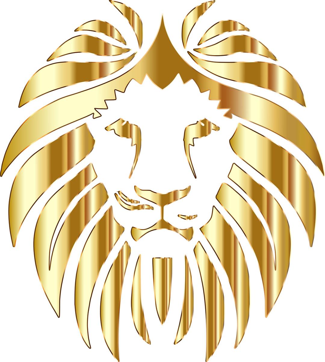 Golden Lion Variation 2 No Background png transparent