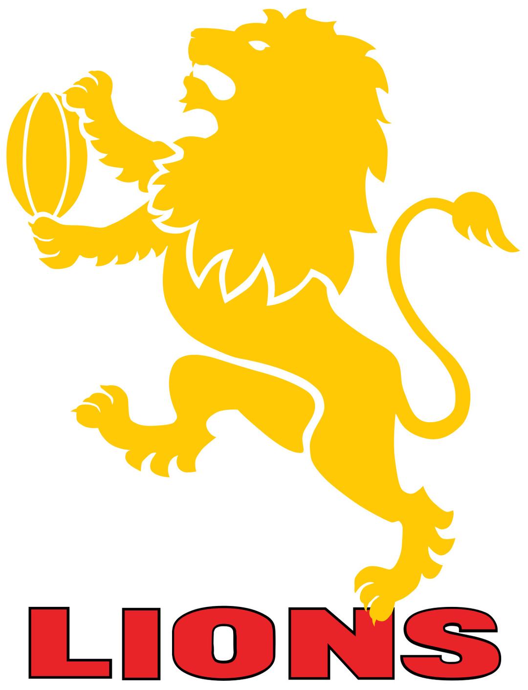 Golden Lions Rugby Logo png transparent
