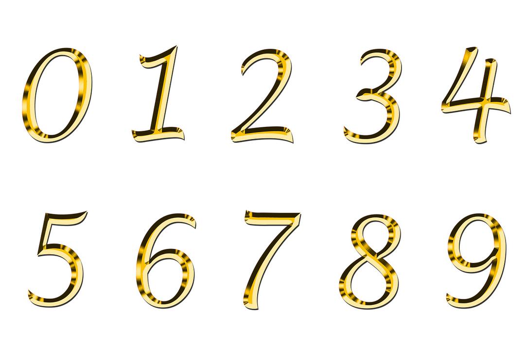 Golden Number Serie png transparent