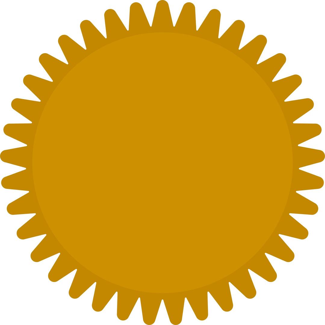 Golden Seal png transparent
