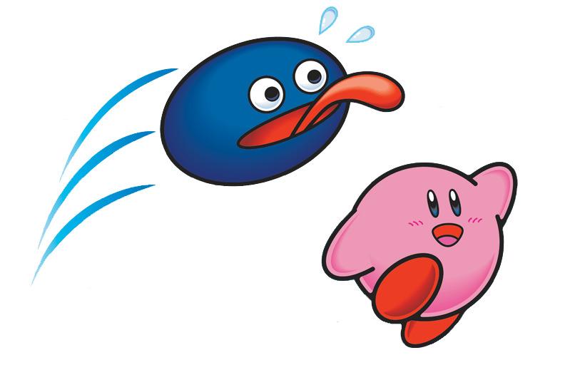 Gooey Chasing Kirby png transparent