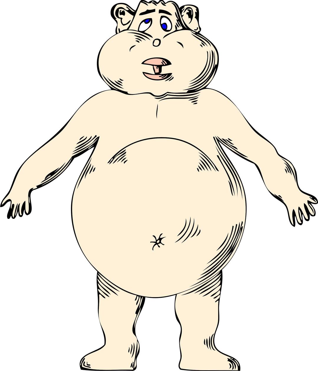 goofy naked fat guy png transparent