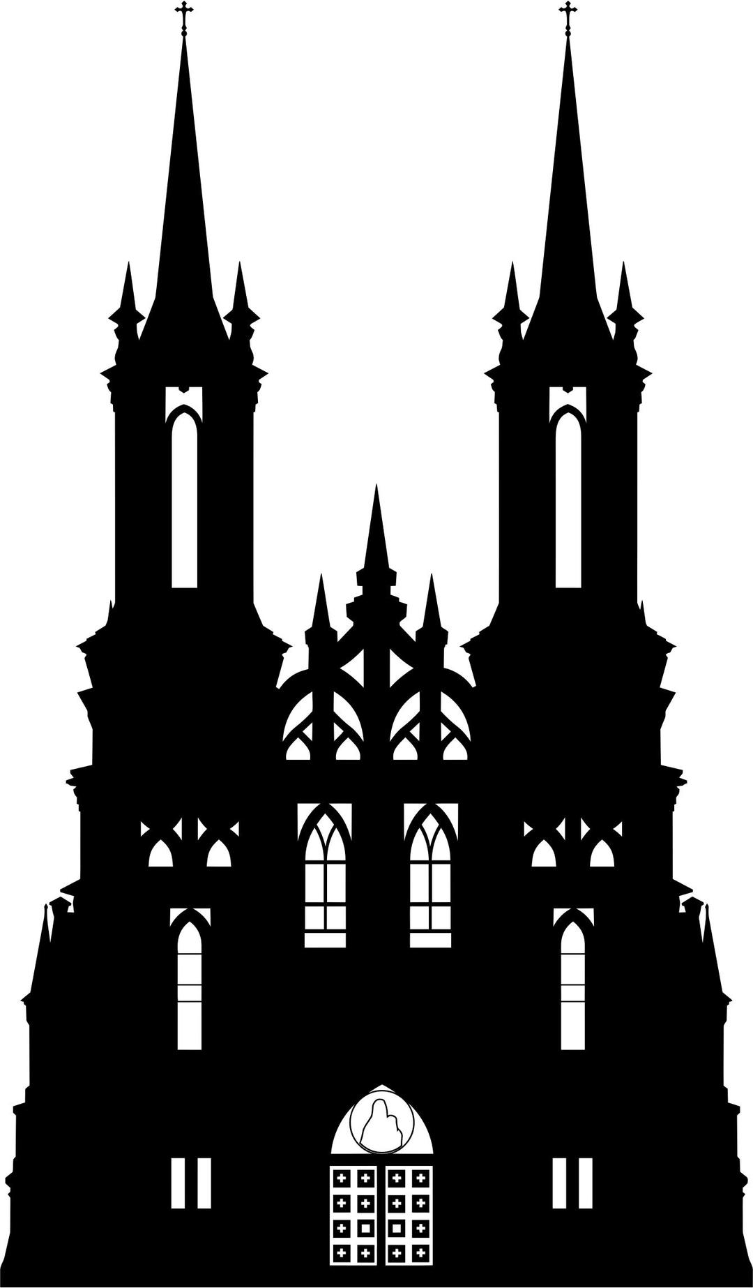 Gothic Castle Silhouette png transparent
