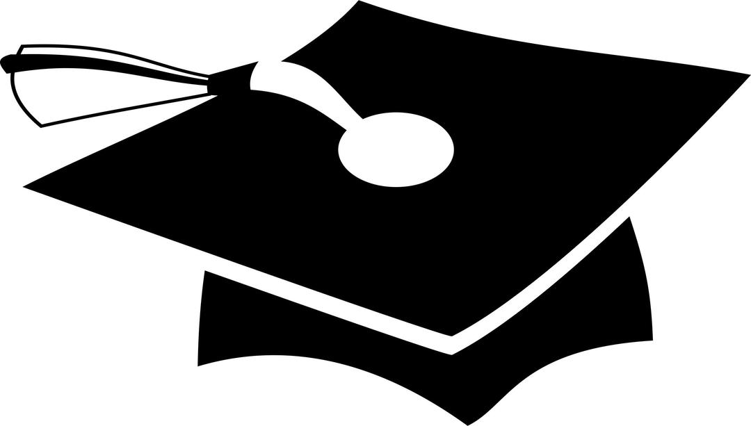 Graduation Hat - Monochrome Icon png transparent